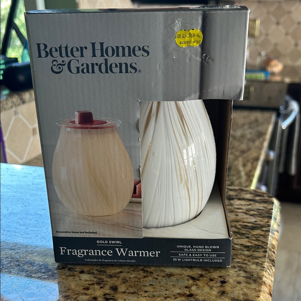 Better Homes And Gardens White and Gold Swirl Fragrance Warmer